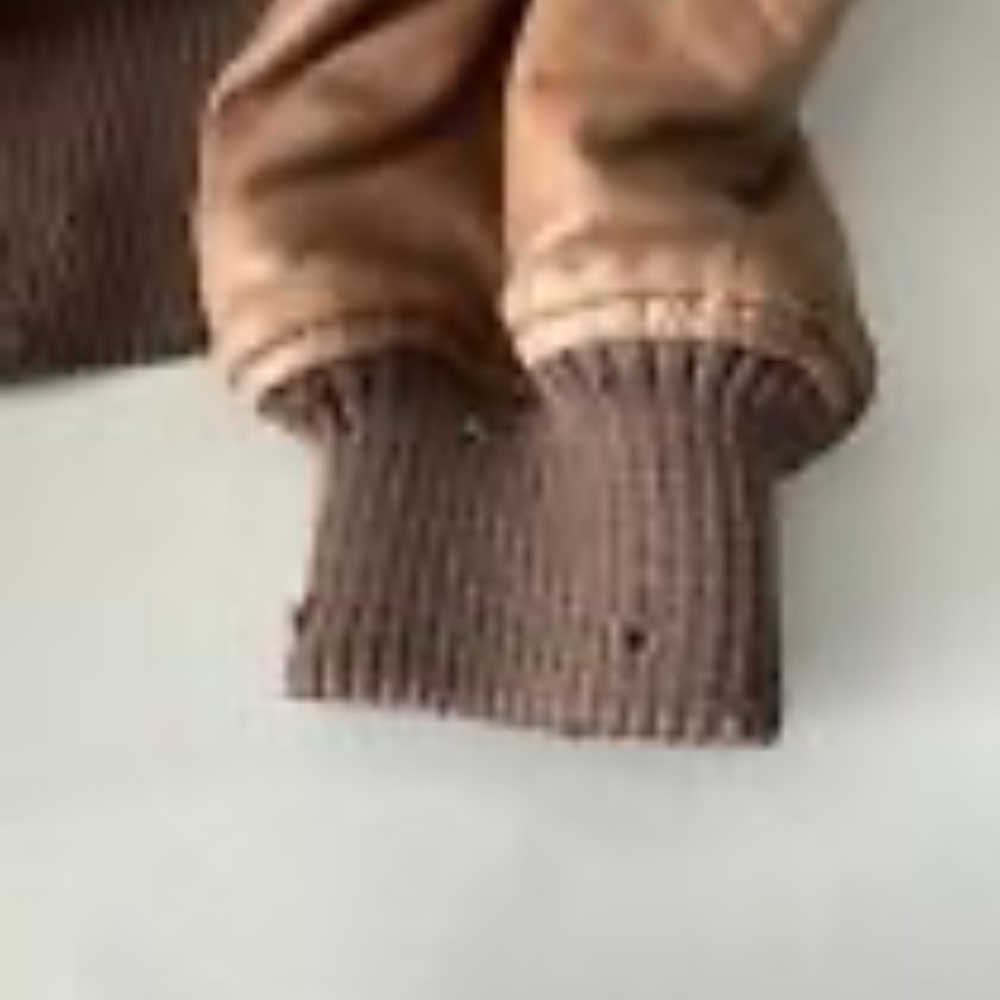 Vintage Abercrombie & Fitch Bomber Jacket - Brown Leather - Size L - Picture 5 of 16